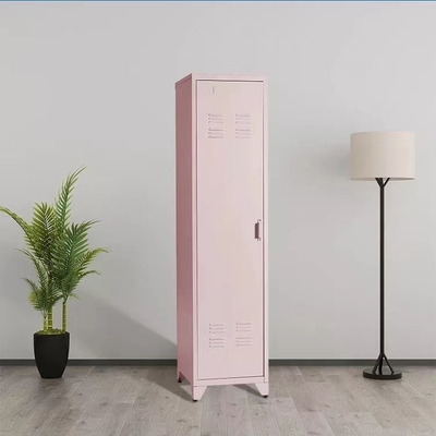 La verticale debout en acier de jambes de casier de stockage de chambre à coucher de rose vêtx le casier de stockage